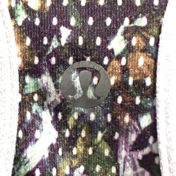 Lululemon Cool Racerback floral tank size 6 women multicolor racerback - Picture 5 of 6